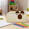 Wrapables 3D Animal Face Pencil Case, Large Capacity 2 Compartment Pencil Pouch for Stationery Tools, Capybara